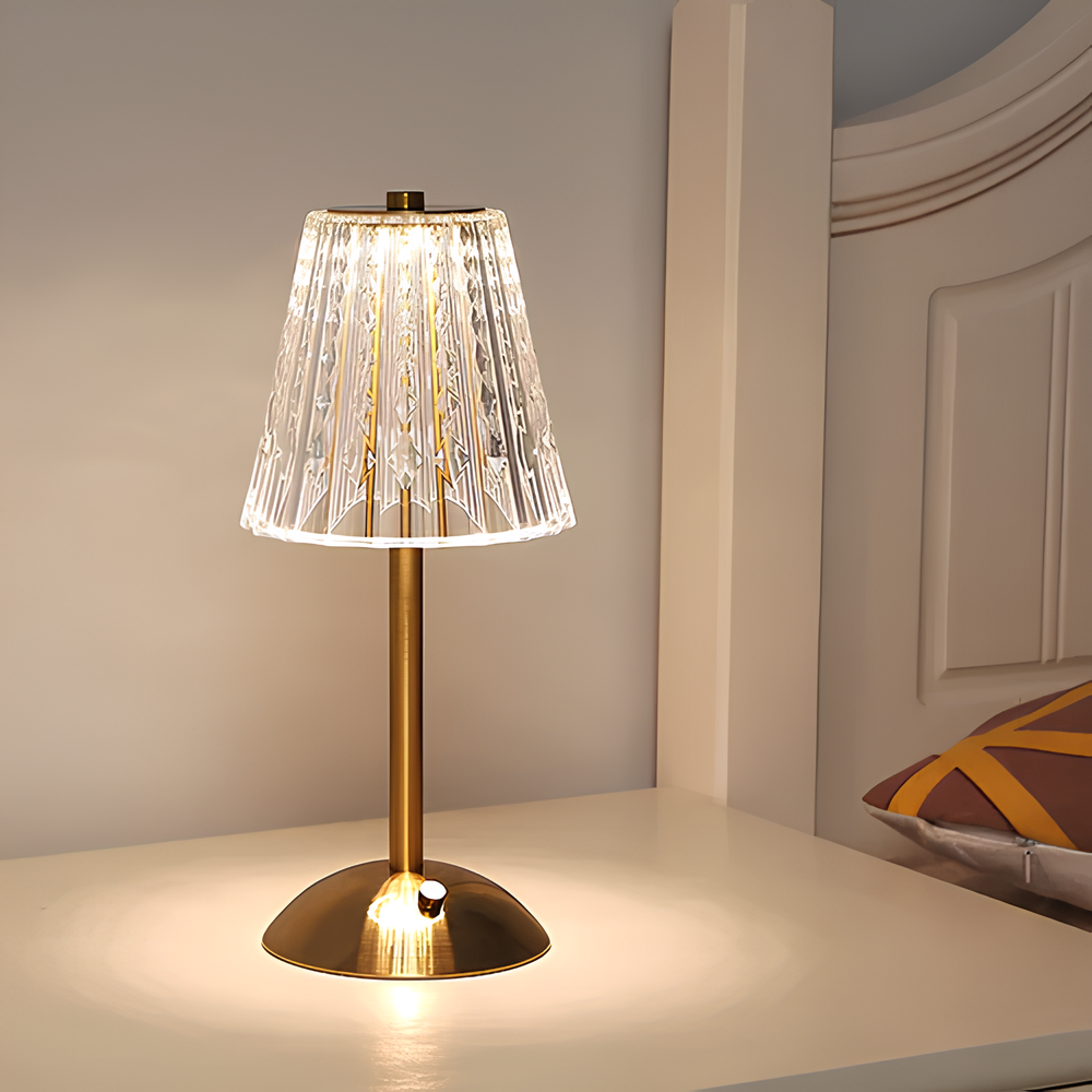 Lumetto | Cordless Rechargeable Touch Table Lamp, USB C LED Lamp in Classic or Vintage Style for Bedside