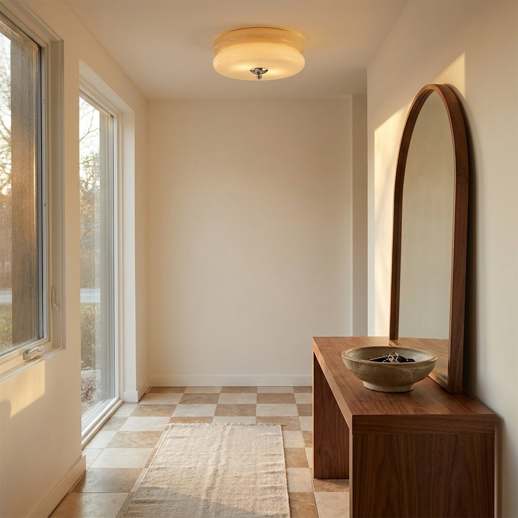 Delano ceiling light in an entryway