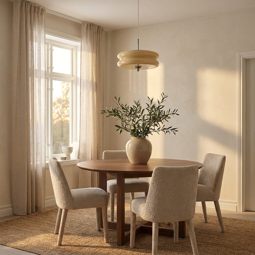 Delano ceiling light above a dining table