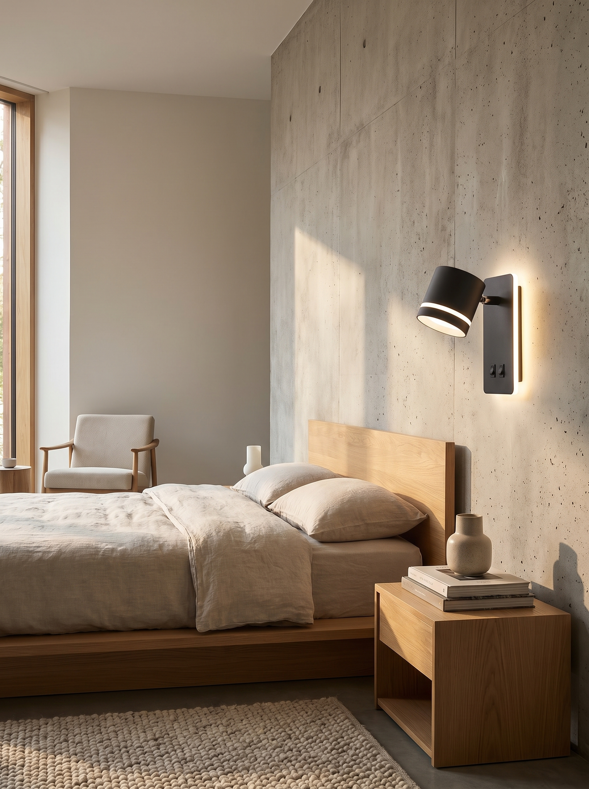 Contemporary Nordic Iron Square Spotlight Rotatable LED Reading Wall Sconce Lamp image 3