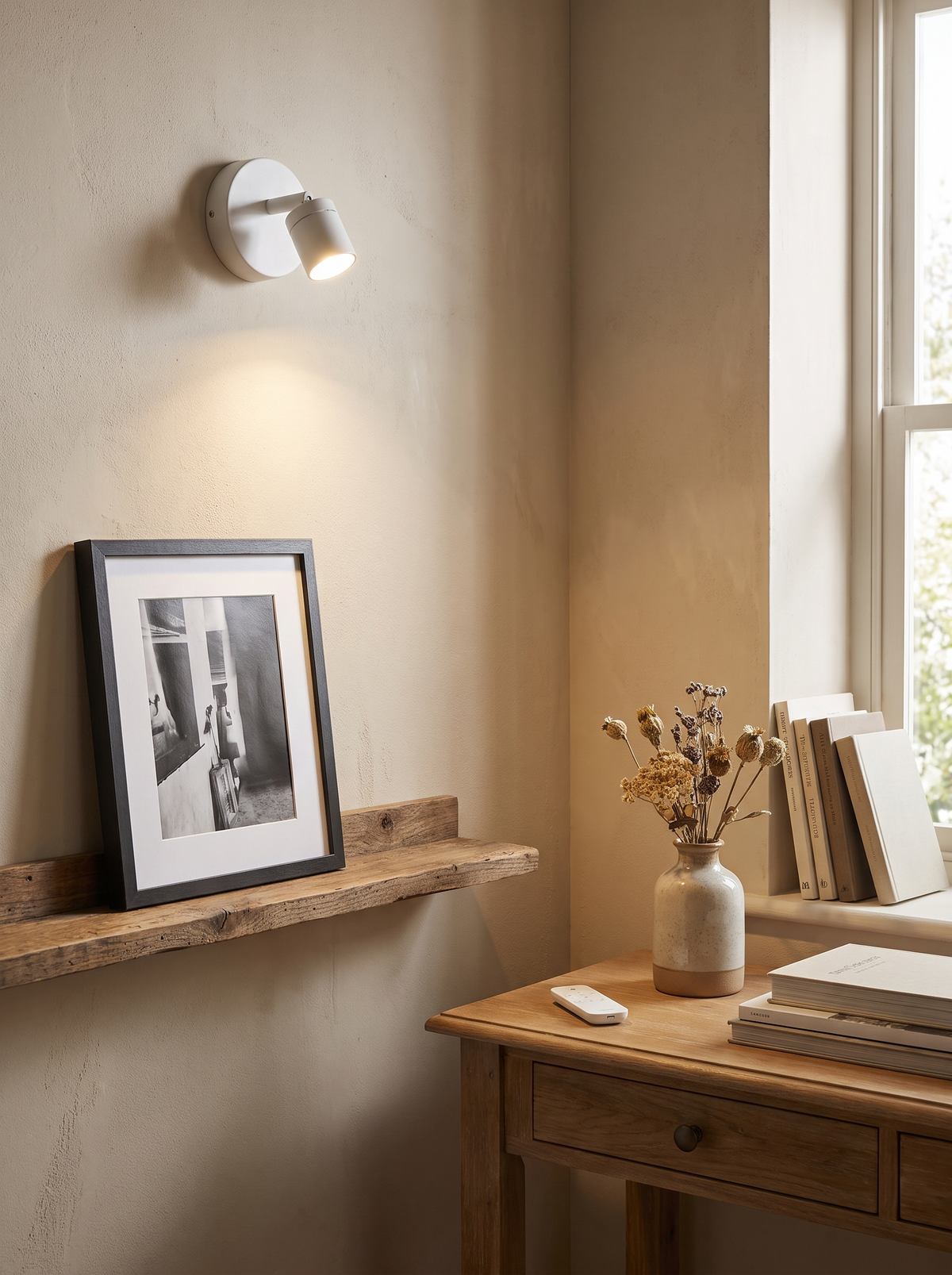 Wireless Adjustable Wall Spotlight with Remote image 2