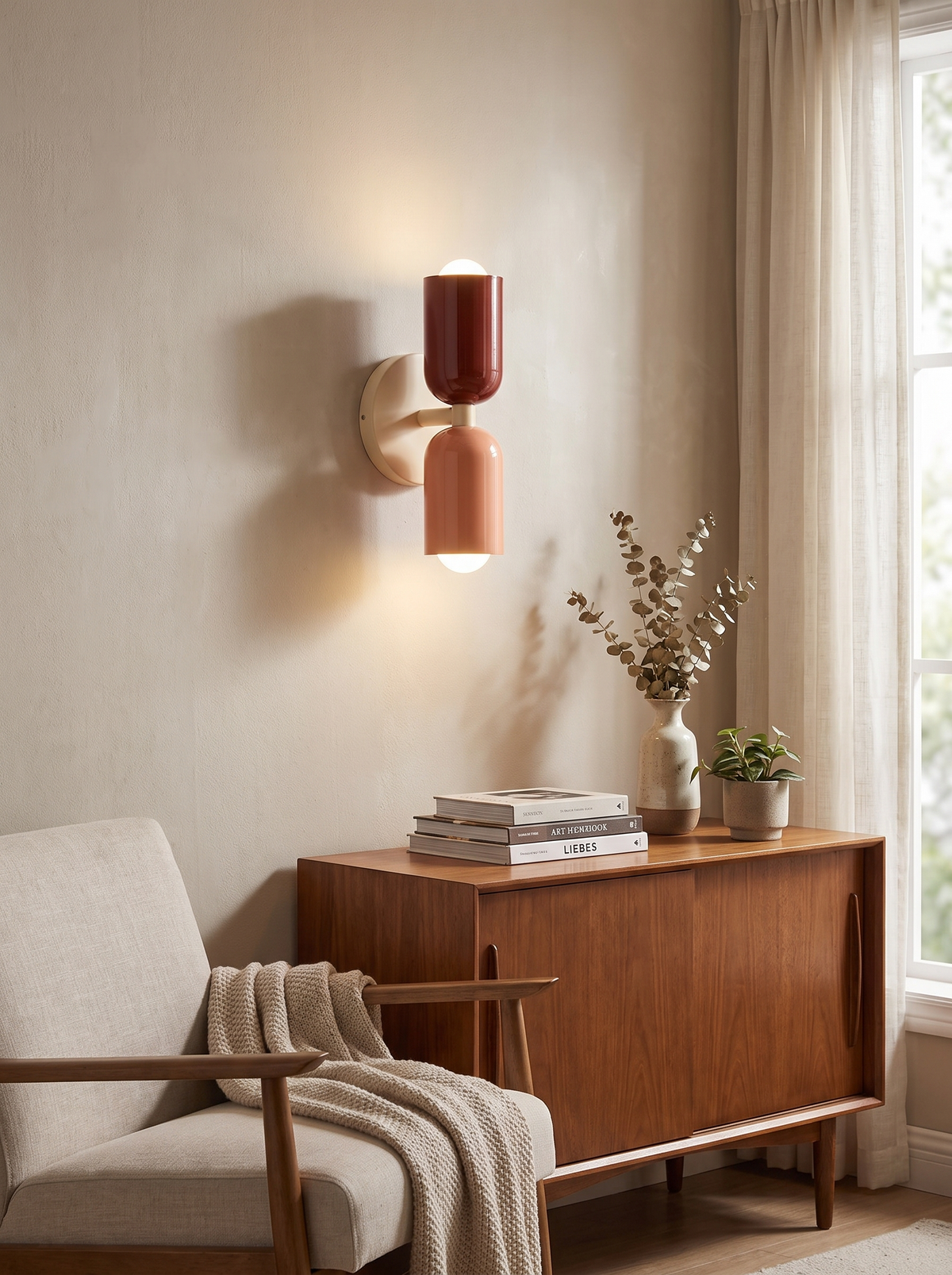 Hardwired LED Wall Lamp Dual Glow image 2