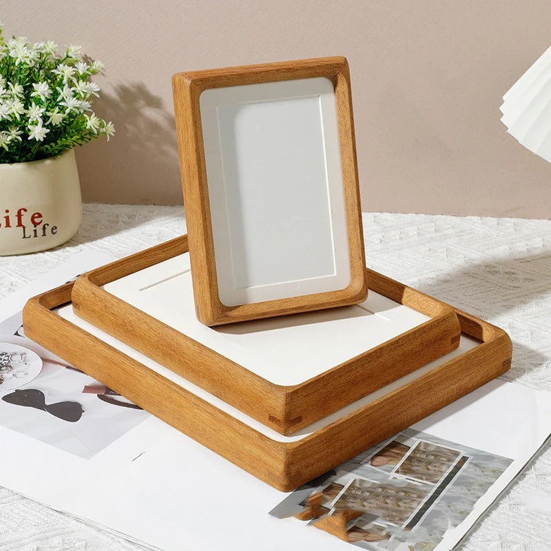 Ricordo | Natural Wood Picture Frame with Rounded Corners, Walnut or Sandalwood Photo Frame in Five Sizes